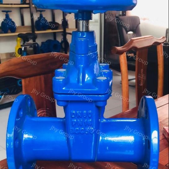 F5 DIN Non Rising Sluice Valve Flange Ends Resilient Seat Rubber Seat Gate Valve