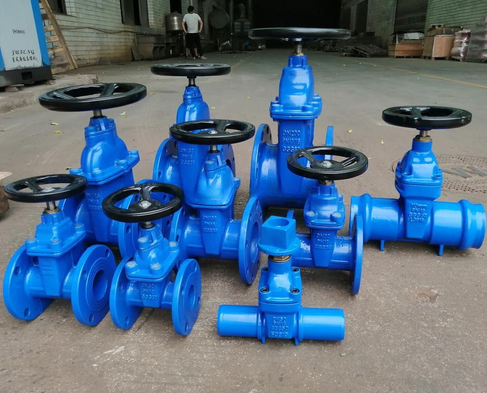 ANSI PN16 Soft Seal Gate Valve Socket Type DN300 DN600 Size