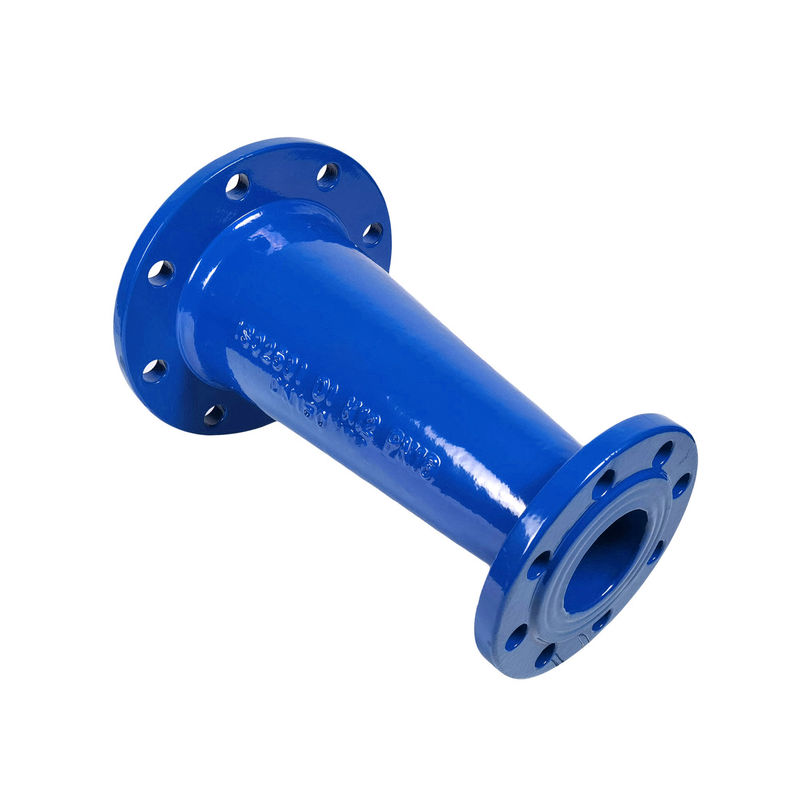 ISO 2531 En 545 En 598 Düktil demir boru armatürleri Di boru için Pn16 Çift Flanged Taper