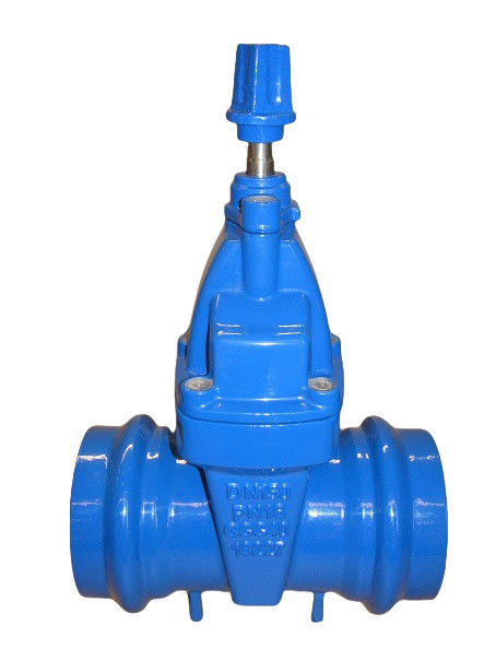 PVC  Pipe Socket-end Gate Valve DN50 To DN300 Size Blue Color